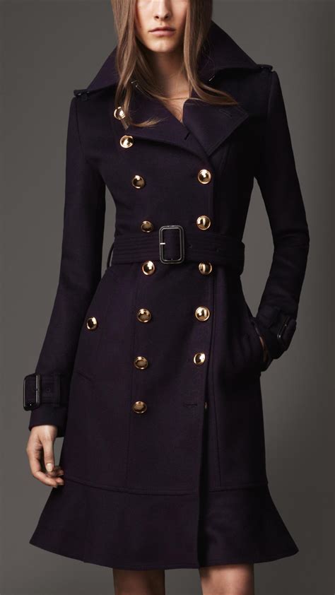 burberry blue bu coat|black Burberry trench coat.